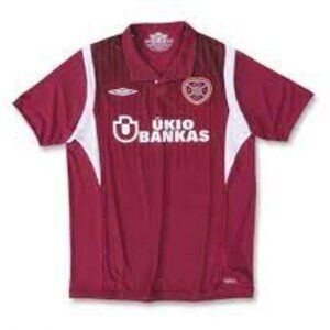 HEART OF MIDLOTHIAN 2009 2010 HOME FOOTBALL SHIRT UMBRO #3 WALLACE JERSEY szXXL